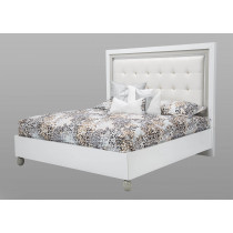 Queen Platform Bed-White Cloud