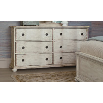 HELENE SIX DRAWER DRESSER - CRÈME