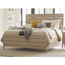 Incline Oak Cal King High Footboard Bed