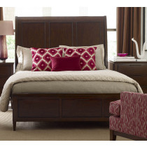 King Caris Sleigh Storage Bed