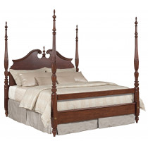 Queen Rice Carved Bed
