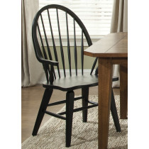 Windsor Back Arm Chair-Black