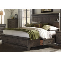 Queen Three Sided Storage Bed
