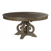 ELLSWORTH ROUND DINING TABLE - COMPLETE