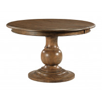 Whitson Round Pedestal Dining table with one 20" Leaf