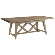 Clarendon Rectangular Dining Table with one 22" leaf extends to 106"