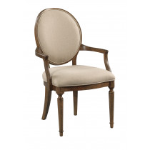 Cecil Oval Back Uph Arm Chair