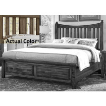 Queen Slat Poster Storage Bed