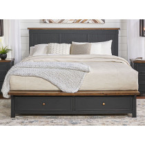 King Storage Bed