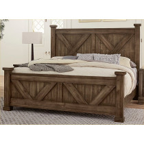 King X Bed W/ Matching Footboard