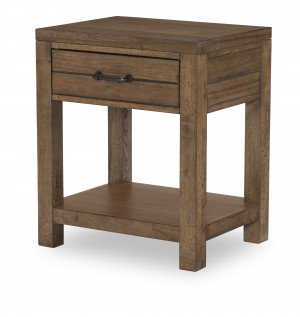Open Night Stand (1 Drawer, Open Shelf, Motion Light & USB Kit)