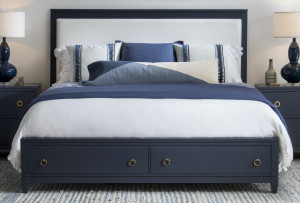 King Upholstered Storage Bed