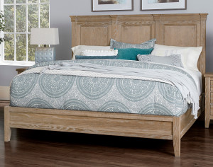 Cal King Mansion Bed with Low Profile Footboard