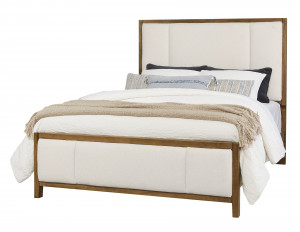 Queen Erin's Upholstered Bed - White Fab