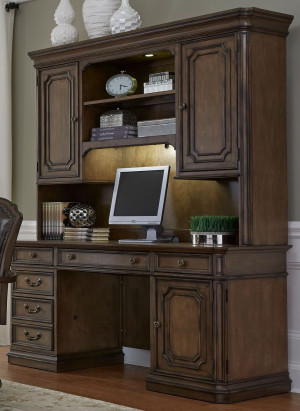 Jr Executive Credenza & Hutch Set