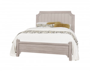 Full Upholstered Bed W/ Low Profile Footboard