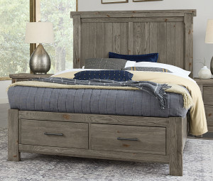 King American Dovetail Storage Bed