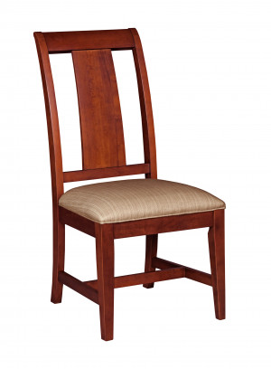 Slat Wood Back Side Chair