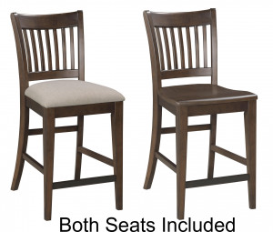 Tall Counter Rake Back Chair