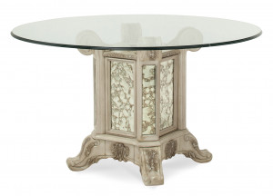 60" Round Glass Top Table