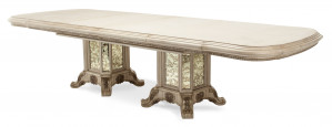 Rectangular Wood Dining Table w/ Two 24" Leaves