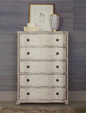 HELENE FIVE DRAWER CHEST-CRÈME