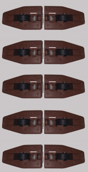 Lot of 10 Kenlin Rite-Trak II Drawer Stops w rollers