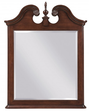 Vertical Pediment Mirror