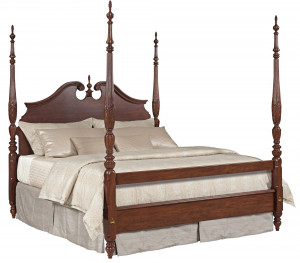 King Rice Carved Bed