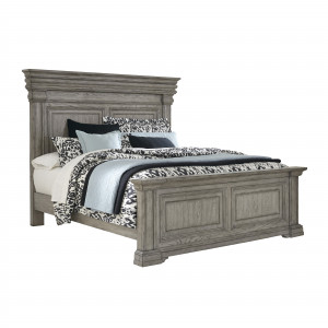 Madison Ridge Queen Panel Bed with Panel Footboard