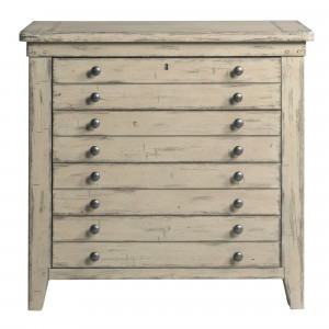 Brimley Map Drawer Bachelor's Chest-Cameo Finish