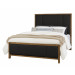 Queen Erin's Upholstered Bed - Black Fab