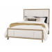 King Erin's Upholstered Bed - White Fab