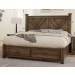 Cal King X Bed W/ Storage Footboard