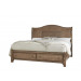 King Sleigh Bed with Storage Footboard