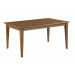 60 Inch Rectangular Leg Table Latte