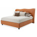 King Upholstered Wing Bed