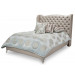 Queen Upholstered Platform Bed-Frost