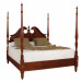 Queen Pediment Poster Bed