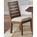Ladderback Upholstered Seat Side Chair
