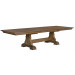 Rectangular Trestle Table w/ Two 20" Leaves