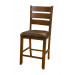 Ladderback Upholstered Counter Stool