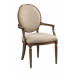 Cecil Oval Back Uph Arm Chair