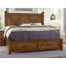 King X Bed W/ Storage Footboard