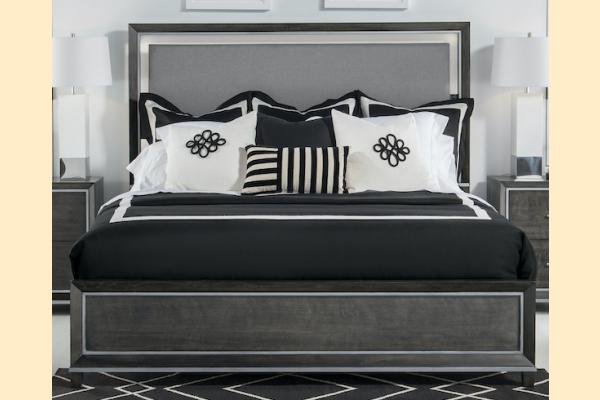 Legacy Counter Point King Upholstered Panel Bed