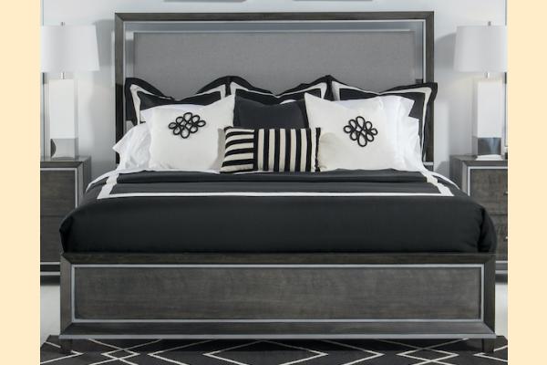 Legacy Counter Point Queen Upholstered Panel Bed