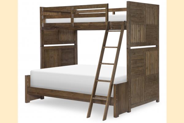 Legacy Kids Summer Camp- Tree House Brown Complete Twin over Full Bunk Bed