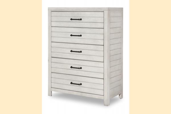 Legacy Kids Summer Camp- Stone Path White Drawer Chest (5 Drawers)