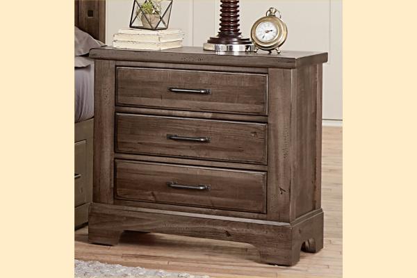 Vaughan Bassett Solids A&P Cool Rustic-Mink Nightstand