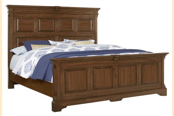 Vaughan Bassett Solids A&P Heritage-Amish Cherry Queen Mansion Bed